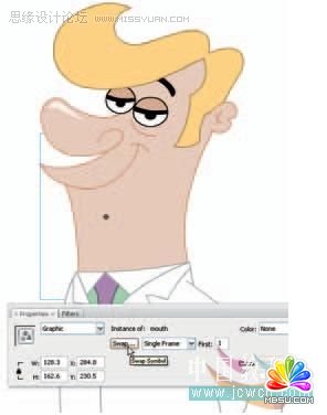 Flash cs3鼠繪教程:交換方法制作嘴型吻合,PS教程,思緣教程網