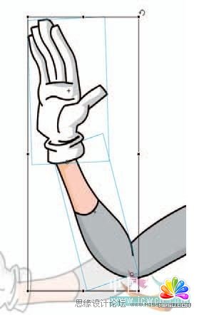 Flash cs3鼠繪教程:關閉缺口_完善角色肢體連接,PS教程,思緣教程網