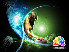 Fireworks教程:美女照片超絢背景