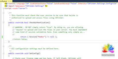 ASP.NET中CKEditor與CKFinder的配置使用